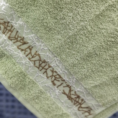 5415 Полотенце махровое 70х135 жаккард пл.420 Домик