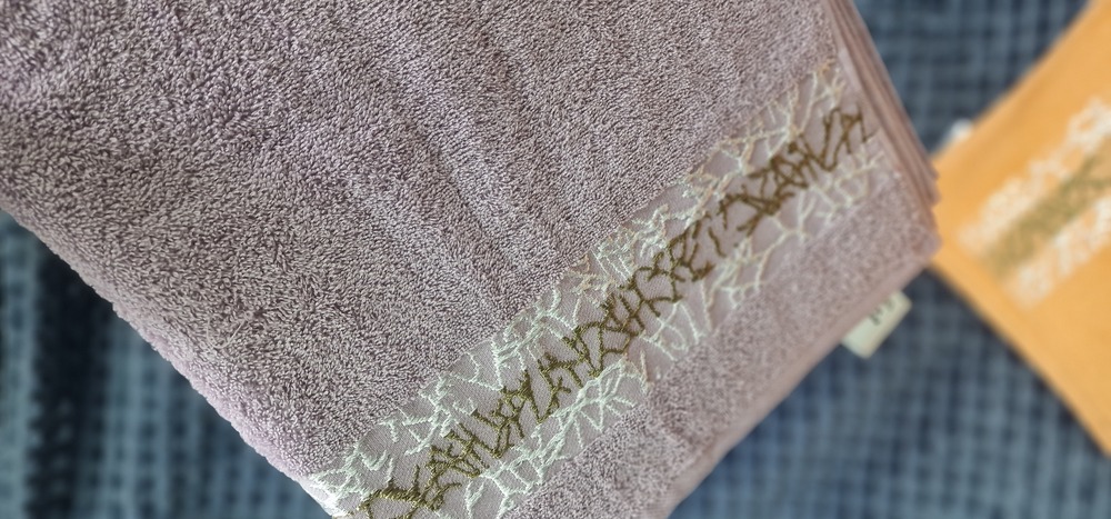 5415 Полотенце махровое 70х135 жаккард пл.420 Домик