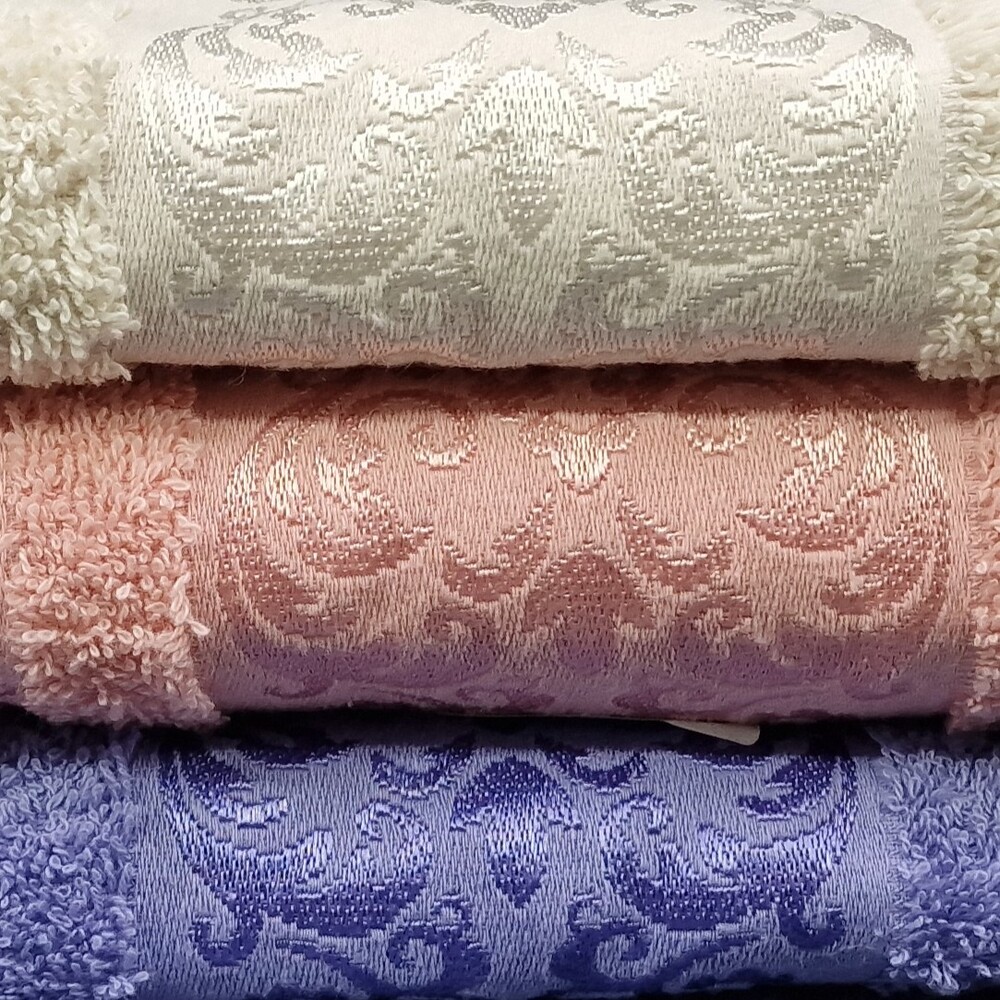 5409 Полотенце махровое 70х135 жаккард пл 420 Домик