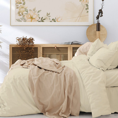 КПБ 1,5сп поплин однотонный Хлопковый рай