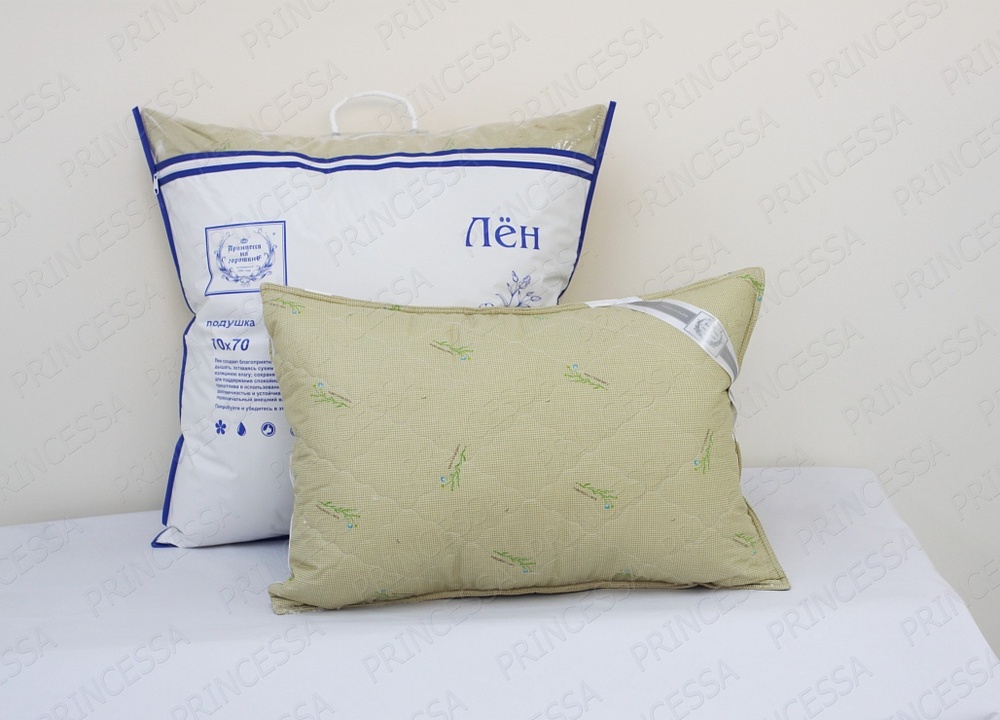 Подушка 70х70 лен Принцесса 4070